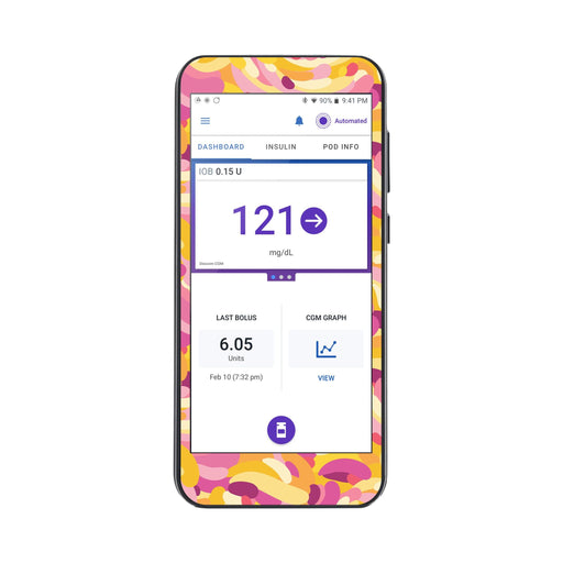 Peelz Jelly Swirl Sticker for Omnipod ® 5 Controller – Pump Peelz Peelz/Stickers
