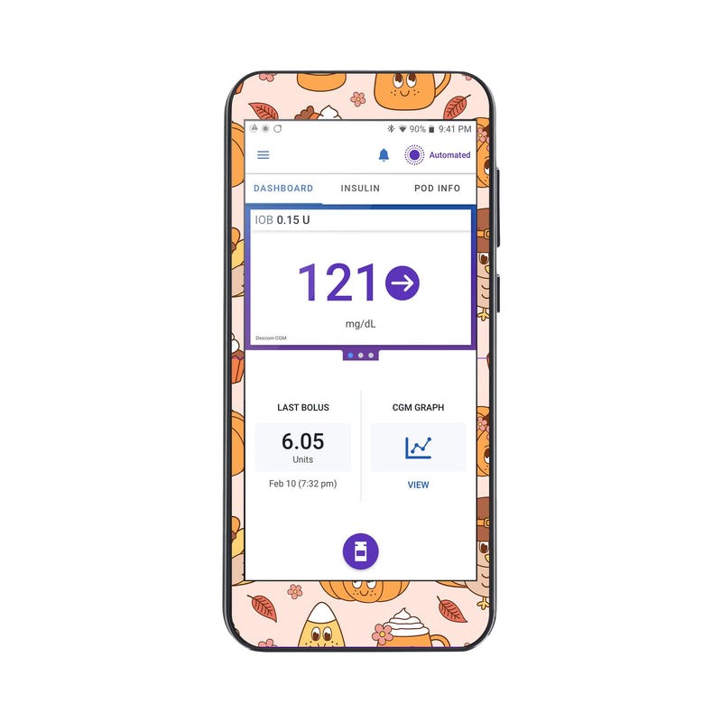 Peelz Cozy Harvest Sticker for Omnipod® 5 Controller – Pump Peelz Peelz/Stickers