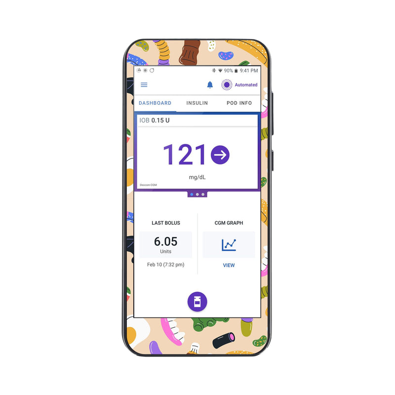Peelz Candy Chaos Sticker for Omnipod® 5 Controller – Pump Peelz Peelz/Stickers