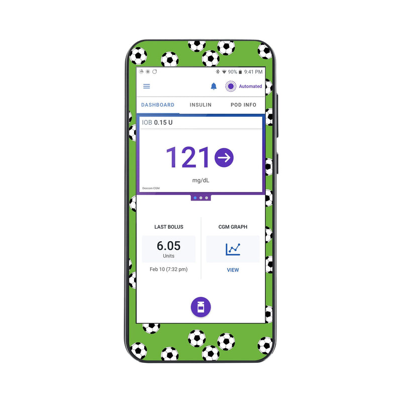 Peelz Kickoff Sticker for Omnipod ® 5 Controller – Pump Peelz Peelz/Stickers
