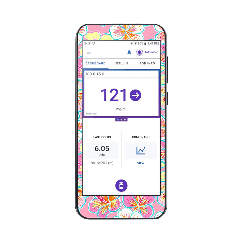 Peelz Tropic Crush Sticker for Omnipod® 5 Controller – Pump Peelz Peelz/Stickers