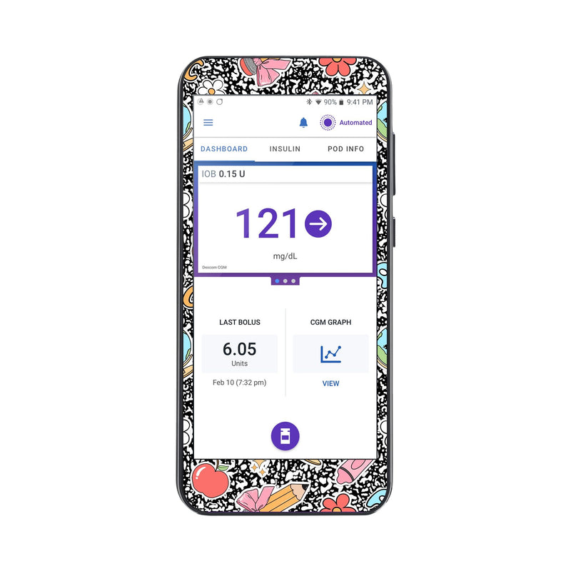 Peelz Cute Class Sticker for Omnipod® 5 Controller – Pump Peelz Peelz/Stickers