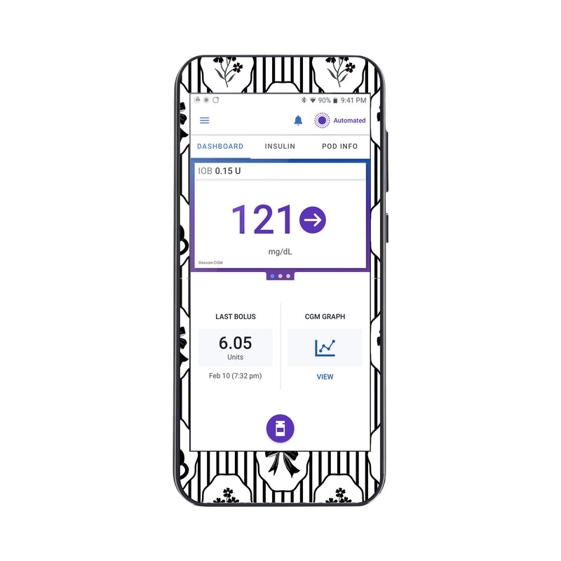 Peelz Midnight Cat Sticker for Omnipod® 5 Controller – Pump Peelz Peelz/Stickers