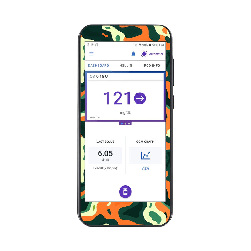 Peelz Wild Current Sticker for Omnipod ® 5 Controller – Pump Peelz Peelz/Stickers