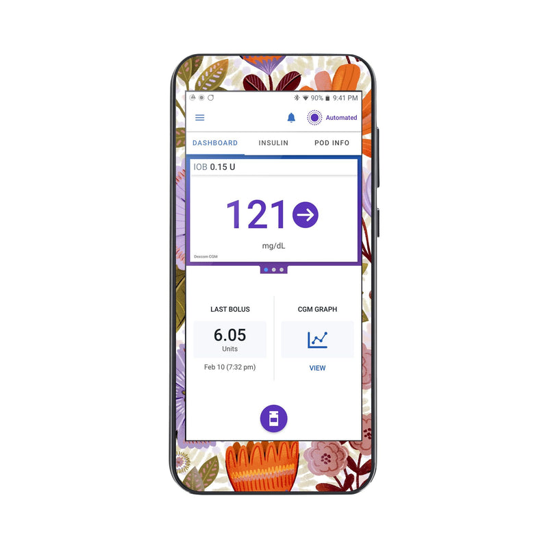 Peelz Autumn Meadow Sticker for Omnipod® 5 Controller – Pump Peelz Peelz/Stickers