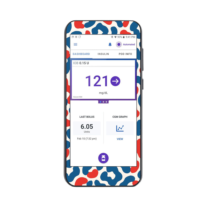 Peelz Freedom Fur Sticker for Omnipod® 5 Controller – Pump Peelz Peelz/Stickers