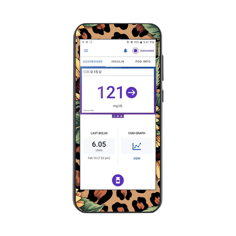 Peelz Wild Sunflower Sticker for Omnipod® 5 Controller – Pump Peelz Peelz/Stickers