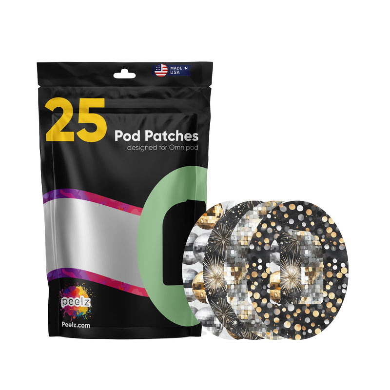 Peelz Champagne Glow Variety Pod Patch Tape - Pump Peelz Patch Medical Tape