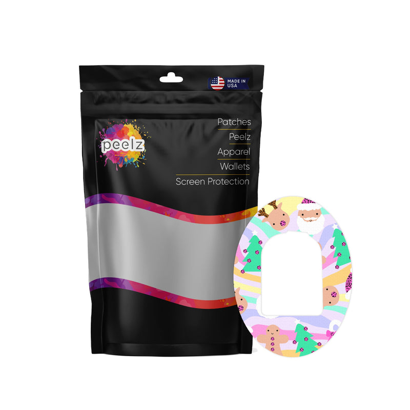 Peelz Christmas Pastel Pod Patch Tape - Pump Peelz Patch Medical Tape