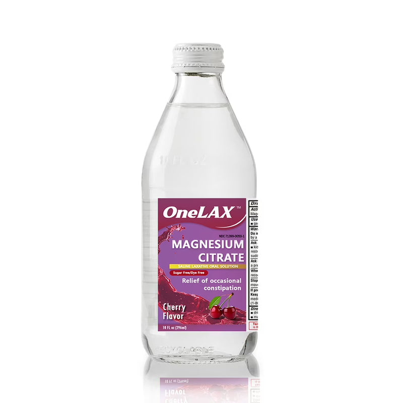 OneLax Onelax Magnesium Citrate Saline Laxative, Cherry Flavor, 10 fl oz Bottles (Case of 12) Medicine & Drugs