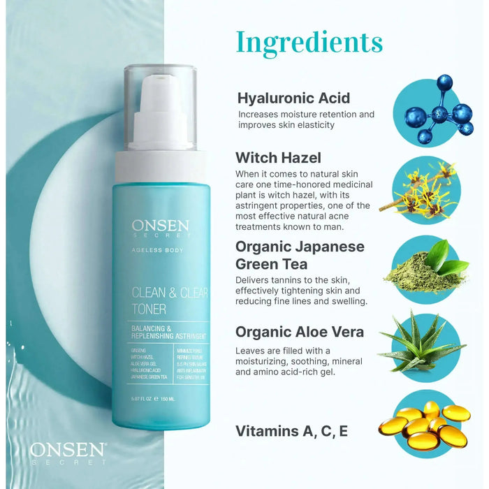 Onsen Secret Clean & Clear Toner