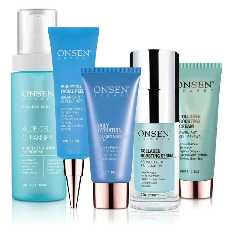 Onsen Secret Collagen Boosting System Skin Care Sets