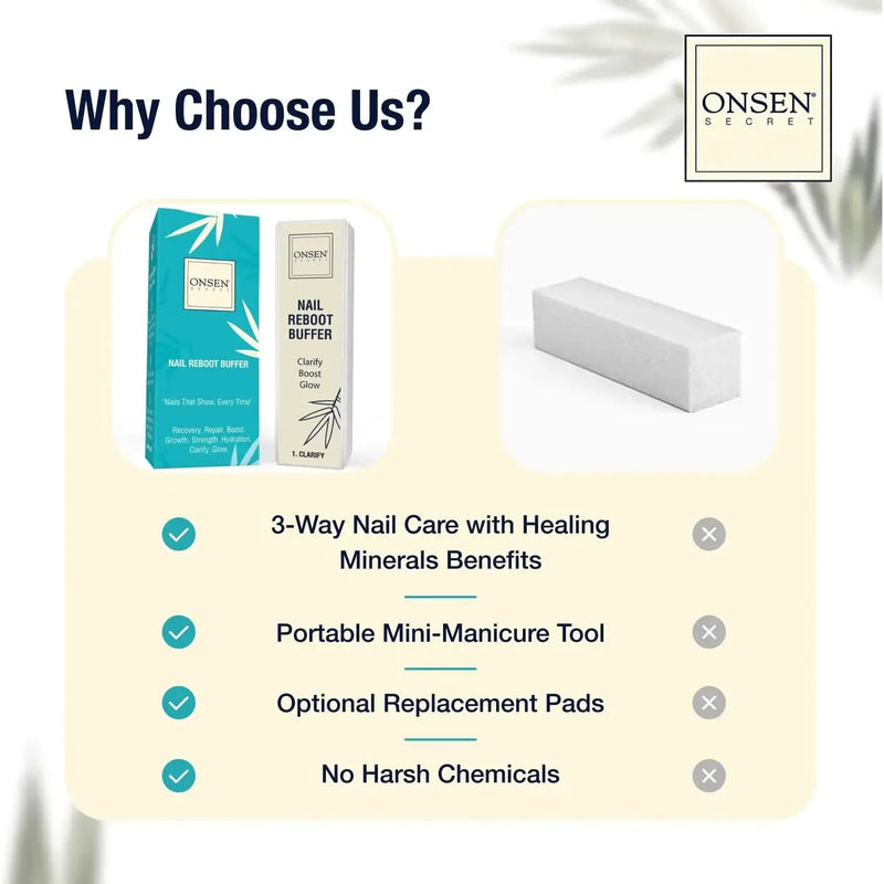 Onsen Secret Nail Reboot Eco-Pads Nail Care