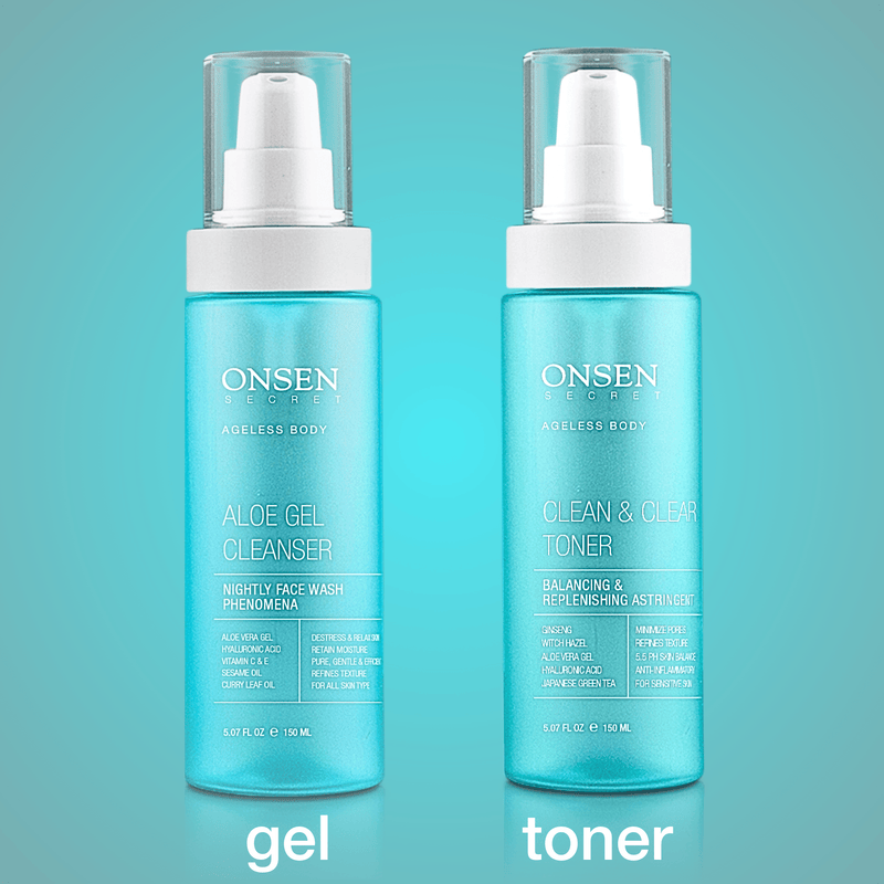 Onsen Secret Cleanse & Tone Duo Cleansers Kits