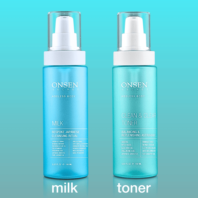 Onsen Secret Cleanse & Tone Duo Cleansers Kits