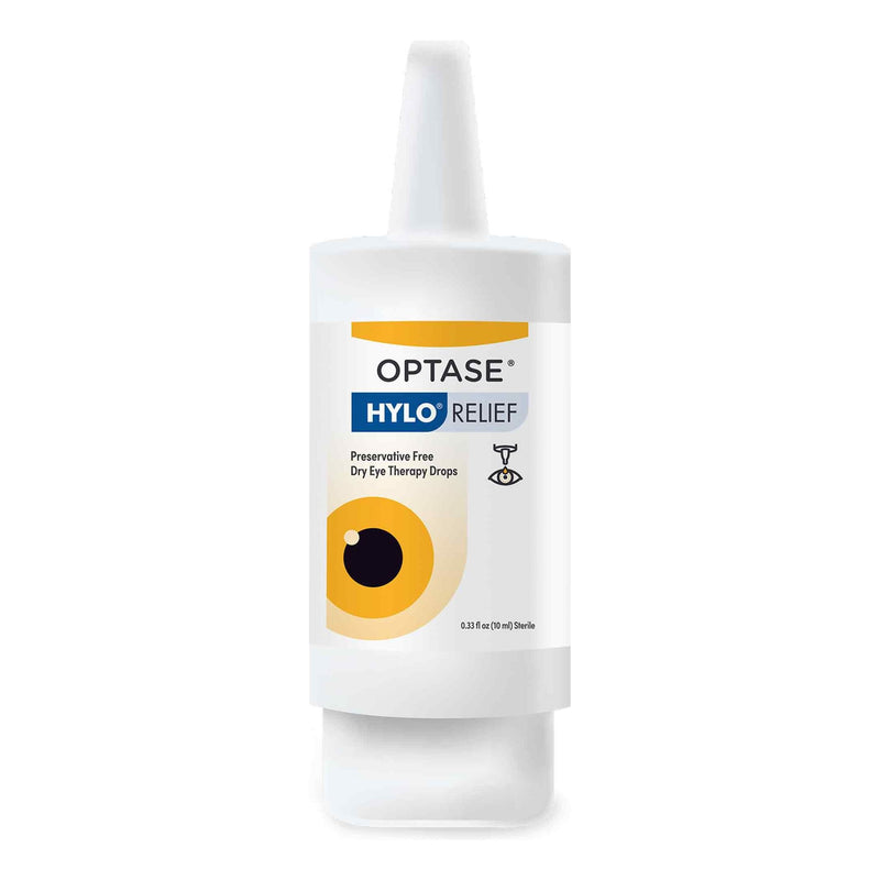 Optase Optase Hylo Relief Dry Eye Drops - Fast-Acting Preservative Free Eye Drops for Dry Eyes - with Paten 0.33 Oz Eye Drops