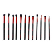 Prolux Cosmetics Deluxe Red Makeup Brush Set