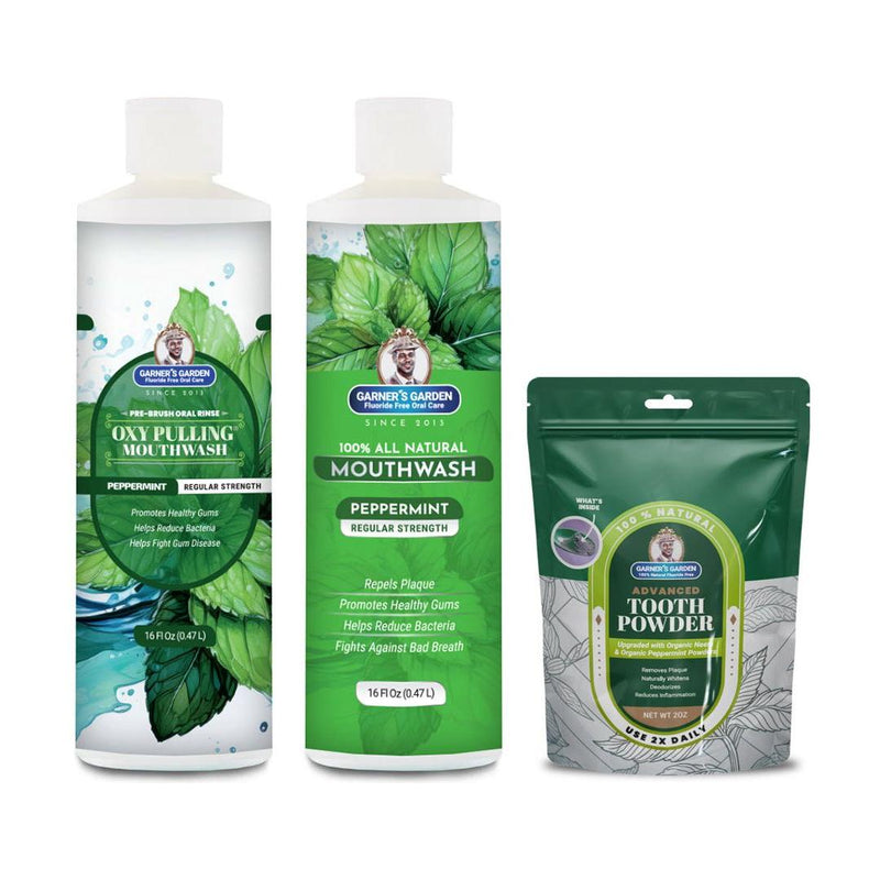 Garner's Garden Oral Care Package | Trio | H2O2 | Fluoride Free Packages