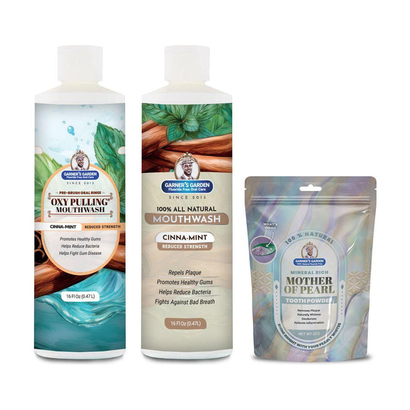 Garner's Garden Oral Care Package | Trio | H2O2 | Fluoride Free Packages