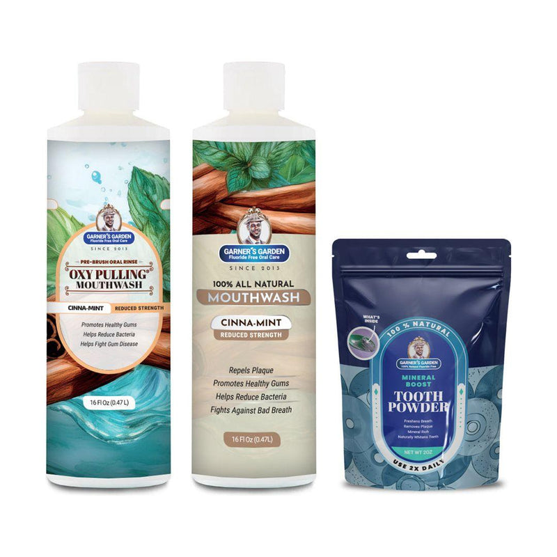 Garner's Garden Oral Care Package | Trio | H2O2 | Fluoride Free Packages
