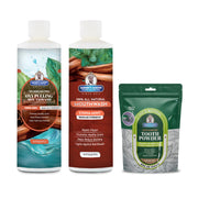 Garner's Garden Oral Care Package | Trio | H2O2 | Fluoride Free Packages White Smoke Regular Cinnamint / 2 oz Organic Tooth Powder