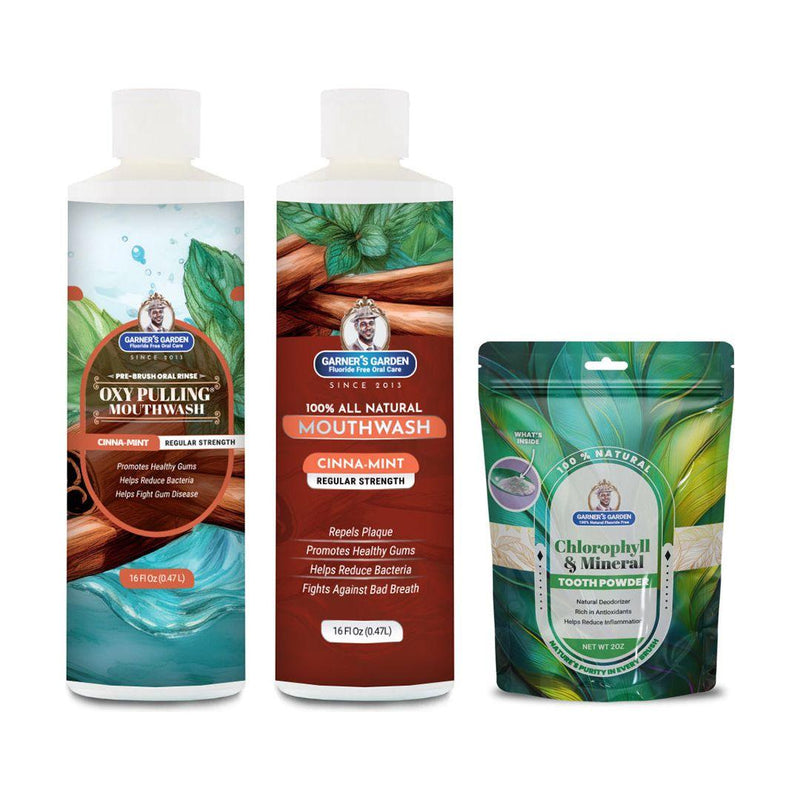 Garner's Garden Oral Care Package | Trio | H2O2 | Fluoride Free Packages