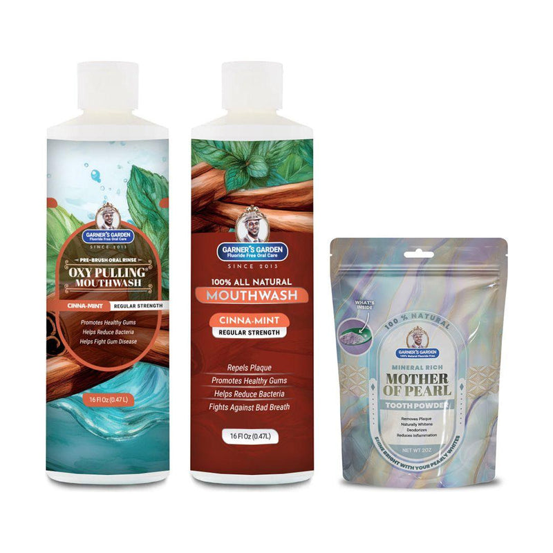 Garner's Garden Oral Care Package | Trio | H2O2 | Fluoride Free Packages