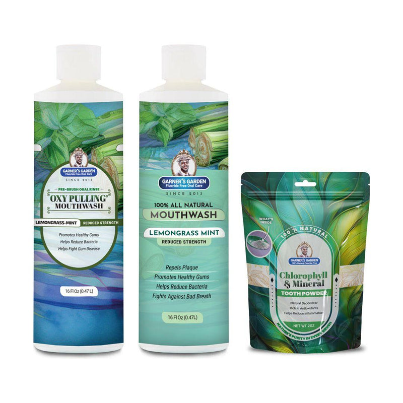 Garner's Garden Oral Care Package | Trio | H2O2 | Fluoride Free Packages