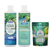Garner's Garden Oral Care Package | Trio | H2O2 | Fluoride Free Packages White Smoke Reduced Lemongrassmint / 2 oz Chlorophyll and Mineral Tooth Powder