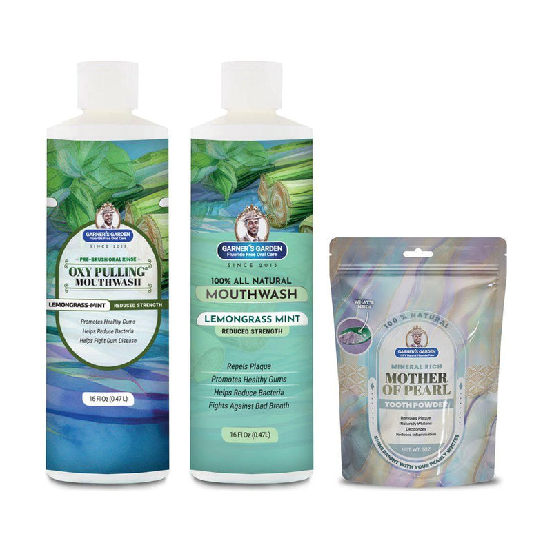 Garner's Garden Oral Care Package | Trio | H2O2 | Fluoride Free Packages