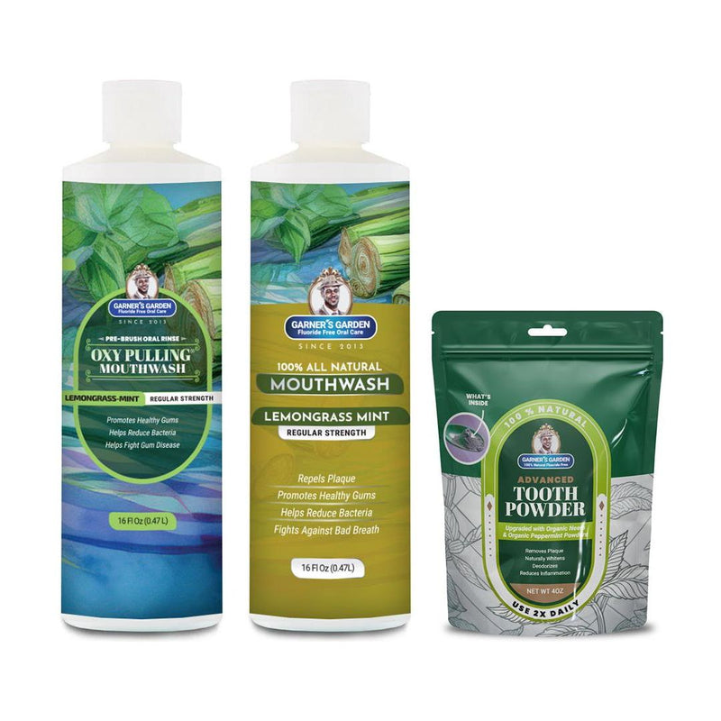 Garner's Garden Oral Care Package | Trio | H2O2 | Fluoride Free Packages