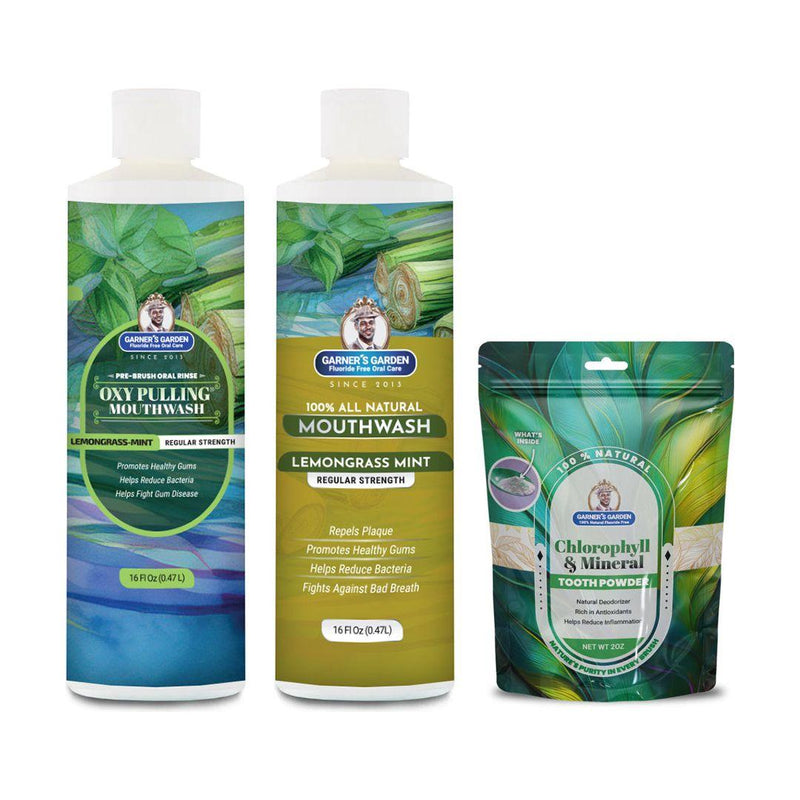 Garner's Garden Oral Care Package | Trio | H2O2 | Fluoride Free Packages