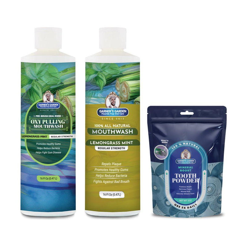 Garner's Garden Oral Care Package | Trio | H2O2 | Fluoride Free Packages