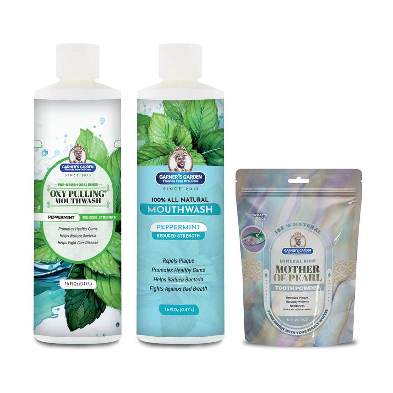Garner's Garden Oral Care Package | Trio | H2O2 | Fluoride Free Packages