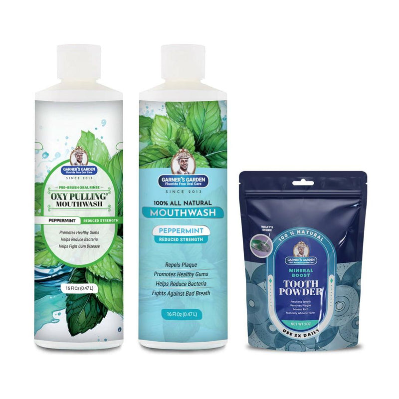 Garner's Garden Oral Care Package | Trio | H2O2 | Fluoride Free Packages