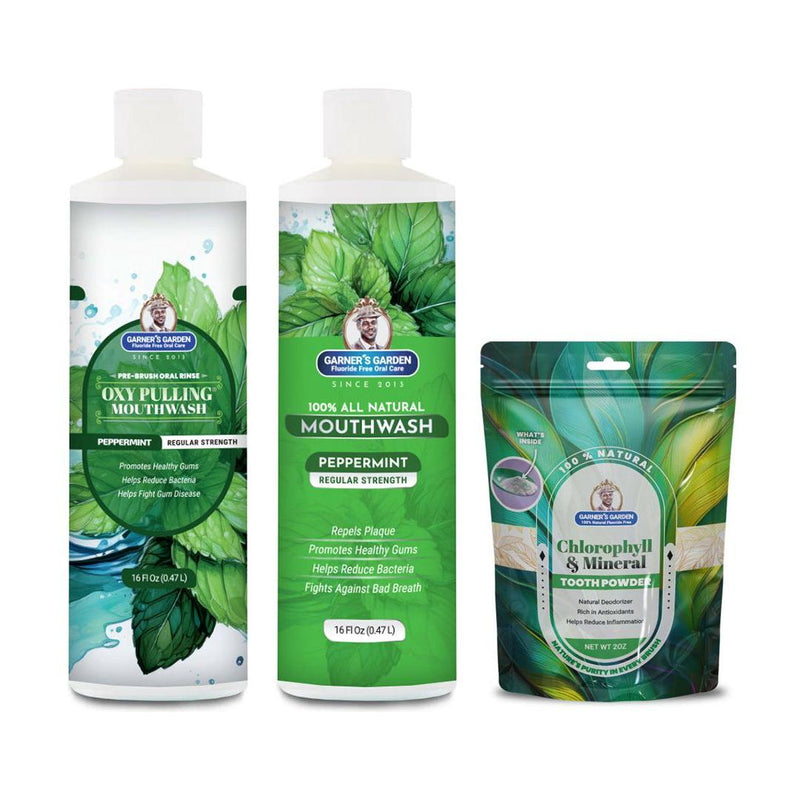 Garner's Garden Oral Care Package | Trio | H2O2 | Fluoride Free Packages
