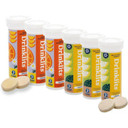 Drinklits Orange Daily Hydration & Lemon Daily Immune Support (6) Tube Combo Pack Immunity Hydration Electrolyte Tablets