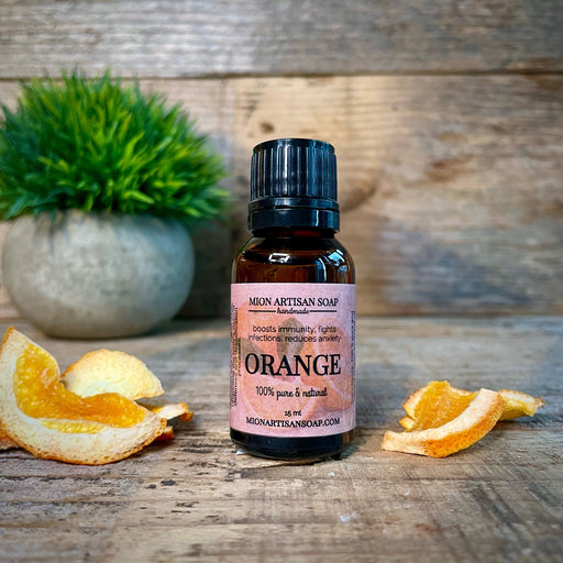 MION Artisan Soap Co. Orange Essential Oil | Uplifting, Energizing