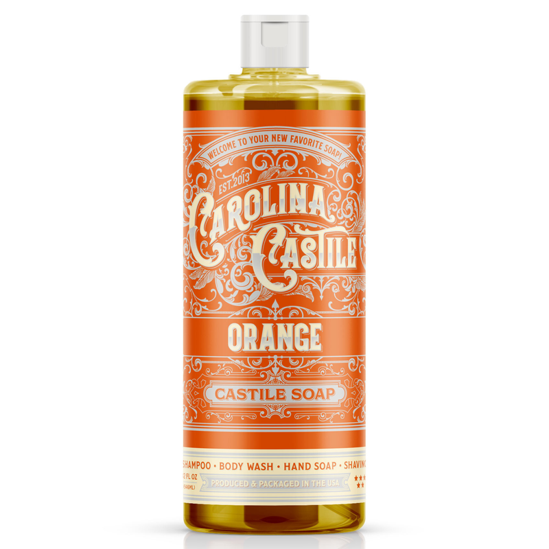 Carolina Castile Soap Orange Castile Soap White Smoke 32 oz
