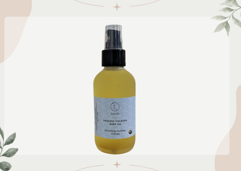 ORGANIC CALMING BABY OIL Nourishing, Soothing, Calming by Lizush