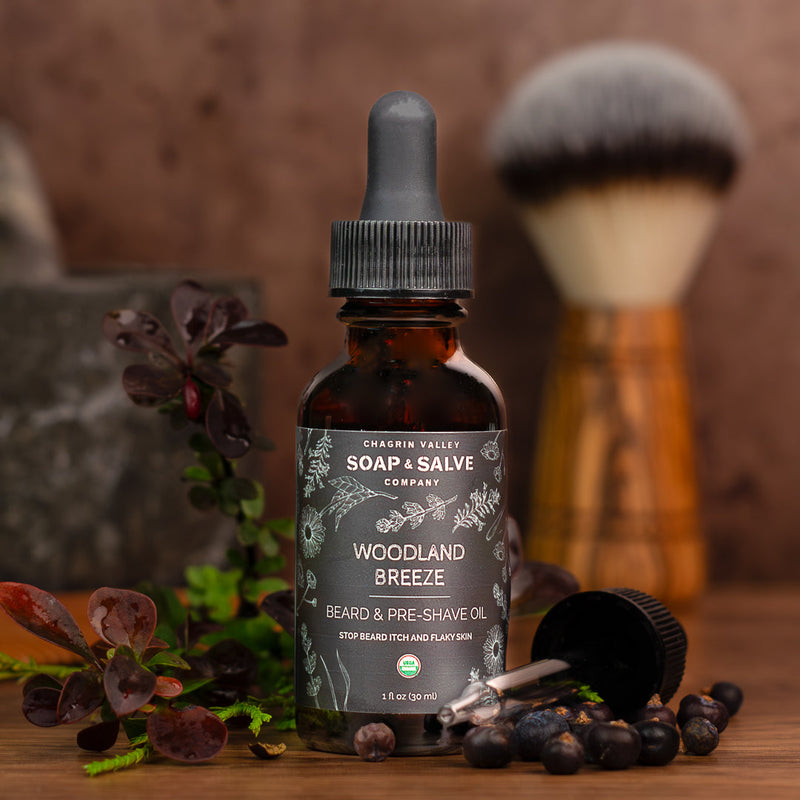 Chagrin Valley Soap & Salve Beard & Pre-Shave Oil: Woodland Breeze Scent Beard Oil