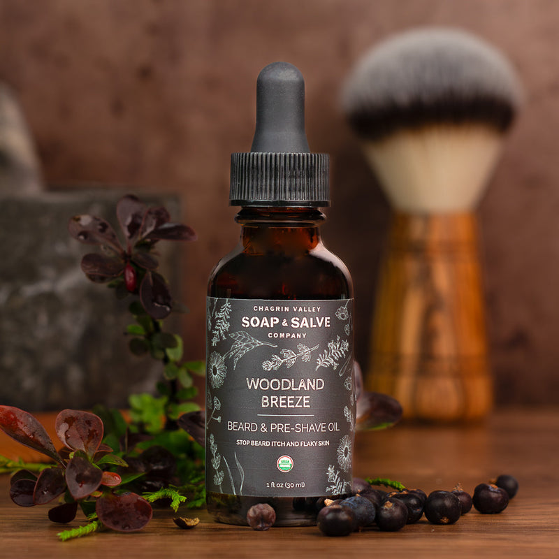 Chagrin Valley Soap & Salve Beard & Pre-Shave Oil: Woodland Breeze Scent Beard Oil