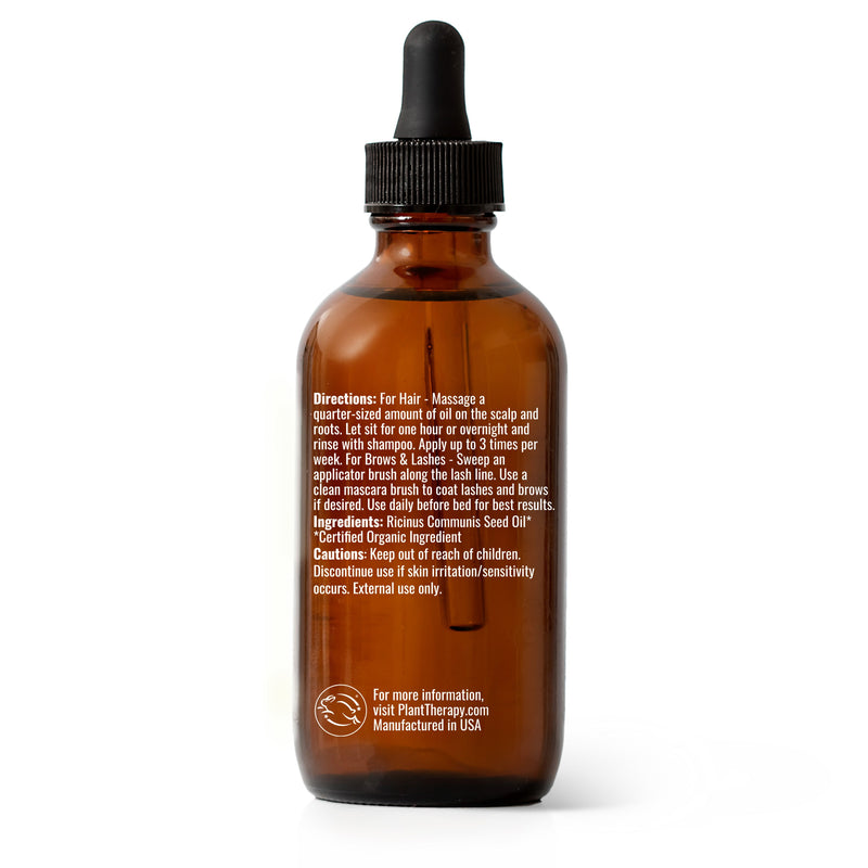 Plant Therapy Organic Castor Oil Hair & Skin Care