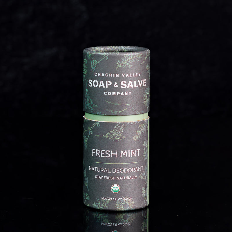 Chagrin Valley Soap & Salve Deodorant: Stick Fresh Mint Deodorant