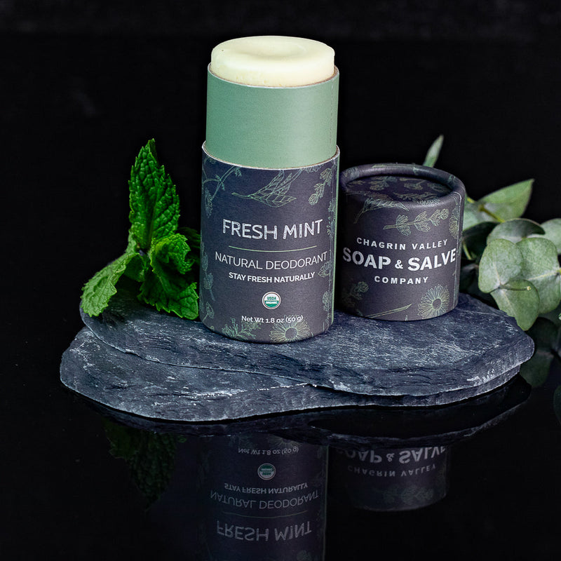 Chagrin Valley Soap & Salve Deodorant: Stick Fresh Mint Deodorant