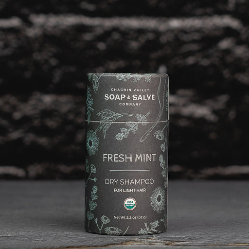 Chagrin Valley Soap & Salve Dry Shampoo: Light Hair Fresh Mint Dry Shampoo