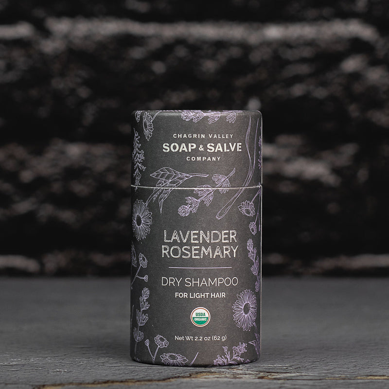 Chagrin Valley Soap & Salve Dry Shampoo: Light Hair Lavender Rosemary Dry Shampoo