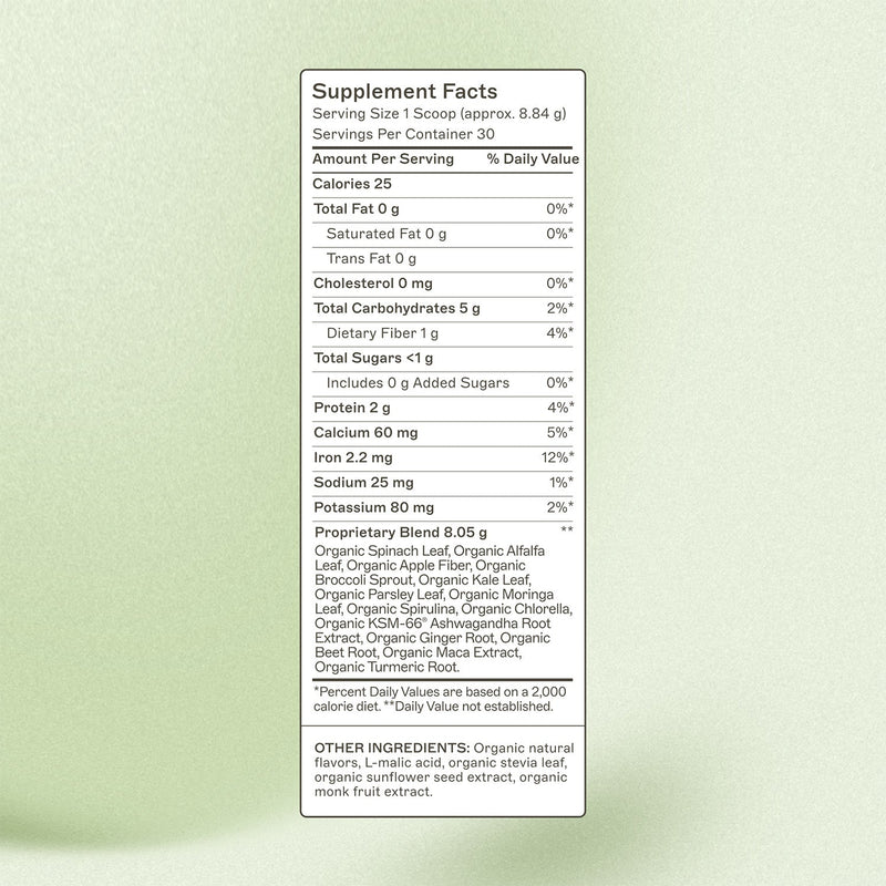 AMMD Organic Greens Supplement