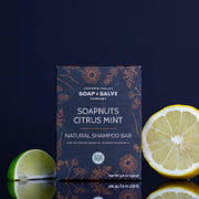 Chagrin Valley Soap & Salve Shampoo Bar: Soapnuts Citrus Mint Shampoo Bar