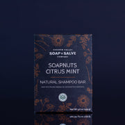Chagrin Valley Soap & Salve Shampoo Bar: Soapnuts Citrus Mint Shampoo Bar